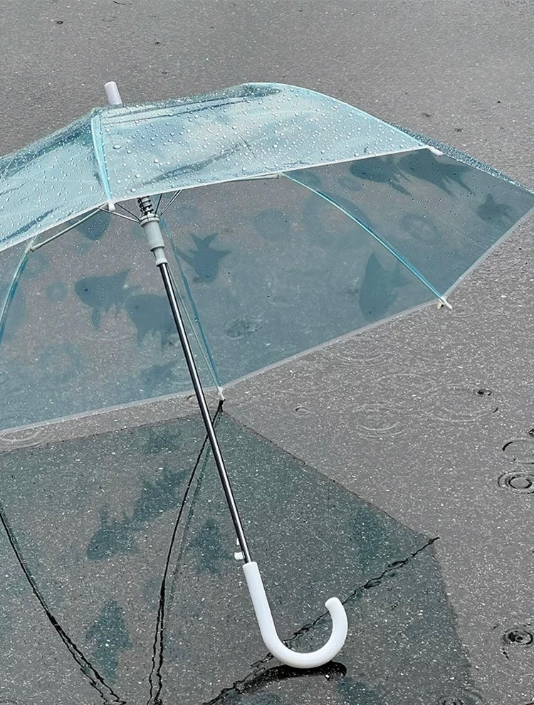 blue aquarium umbrella