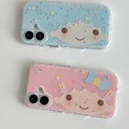 glitter hair phone case