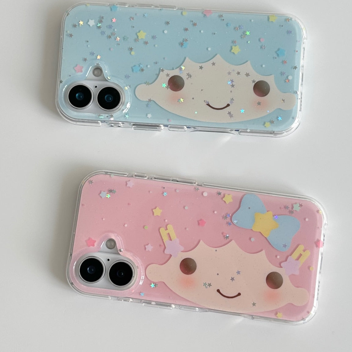 glitter hair phone case