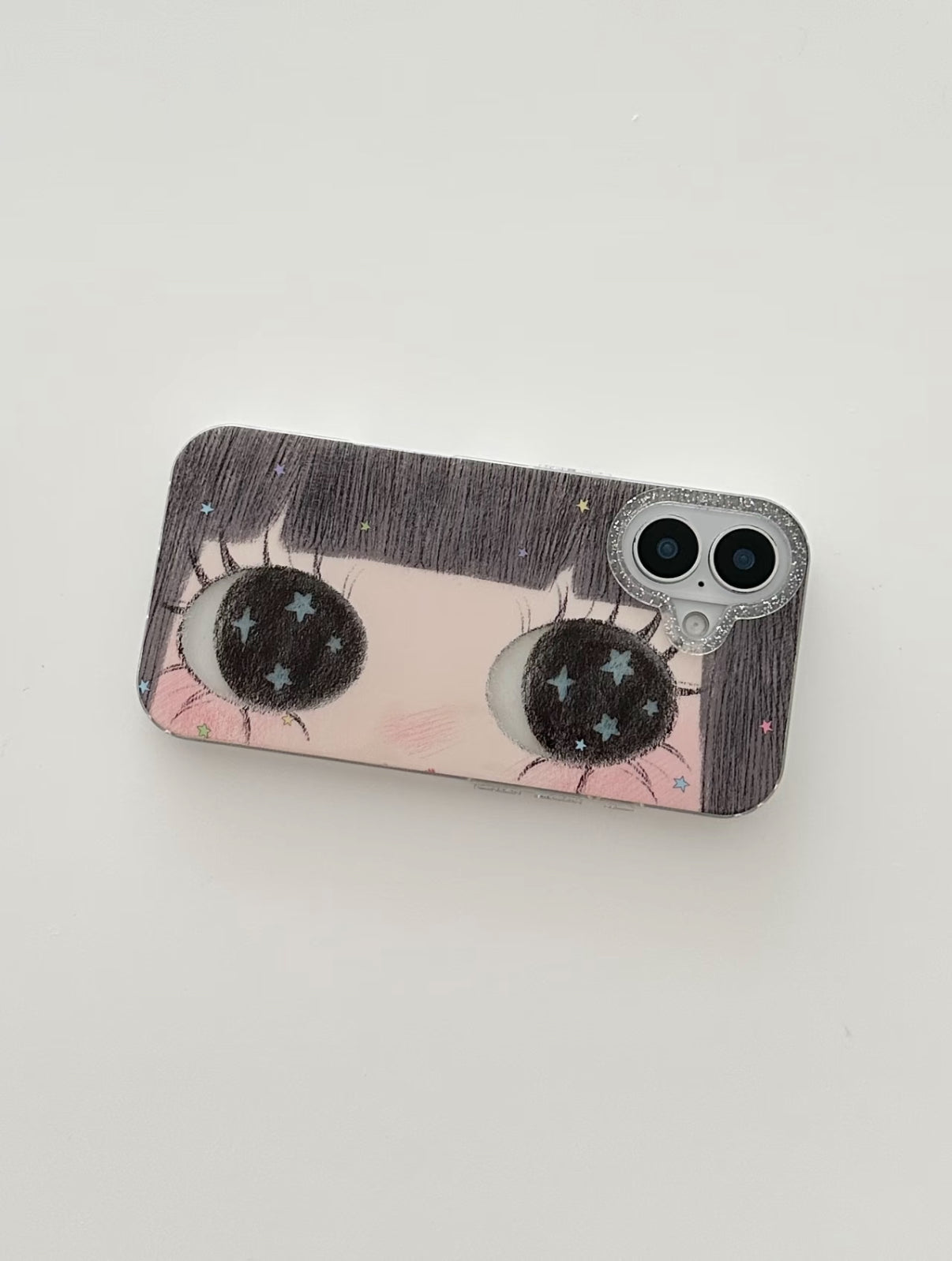 glittery eye phone case