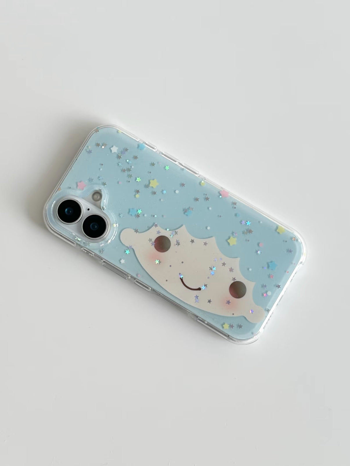 glitter hair phone case
