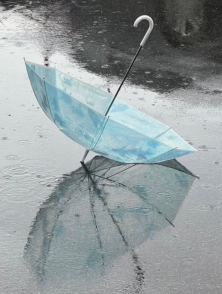 blue aquarium umbrella