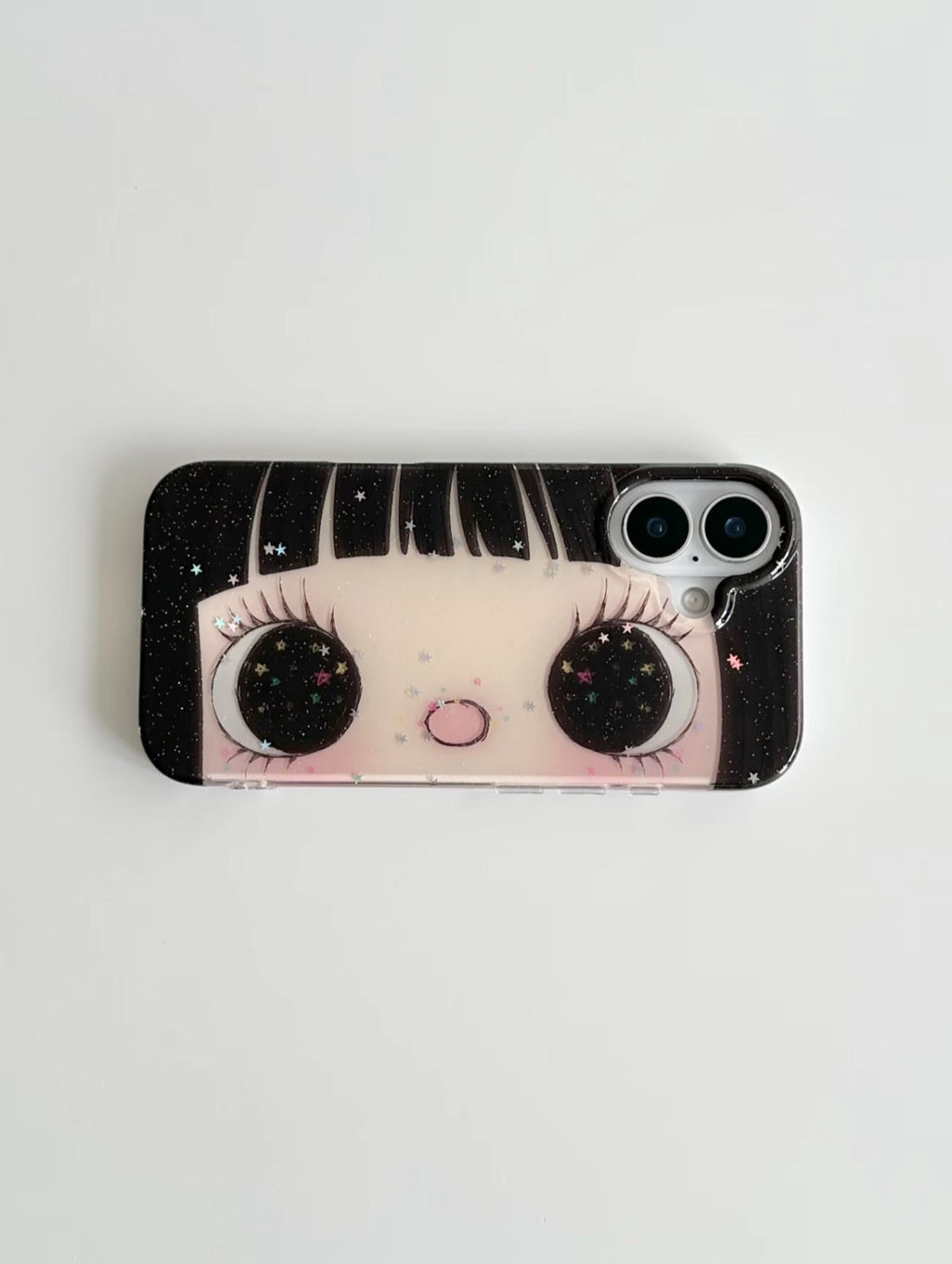 glittery eye phone case