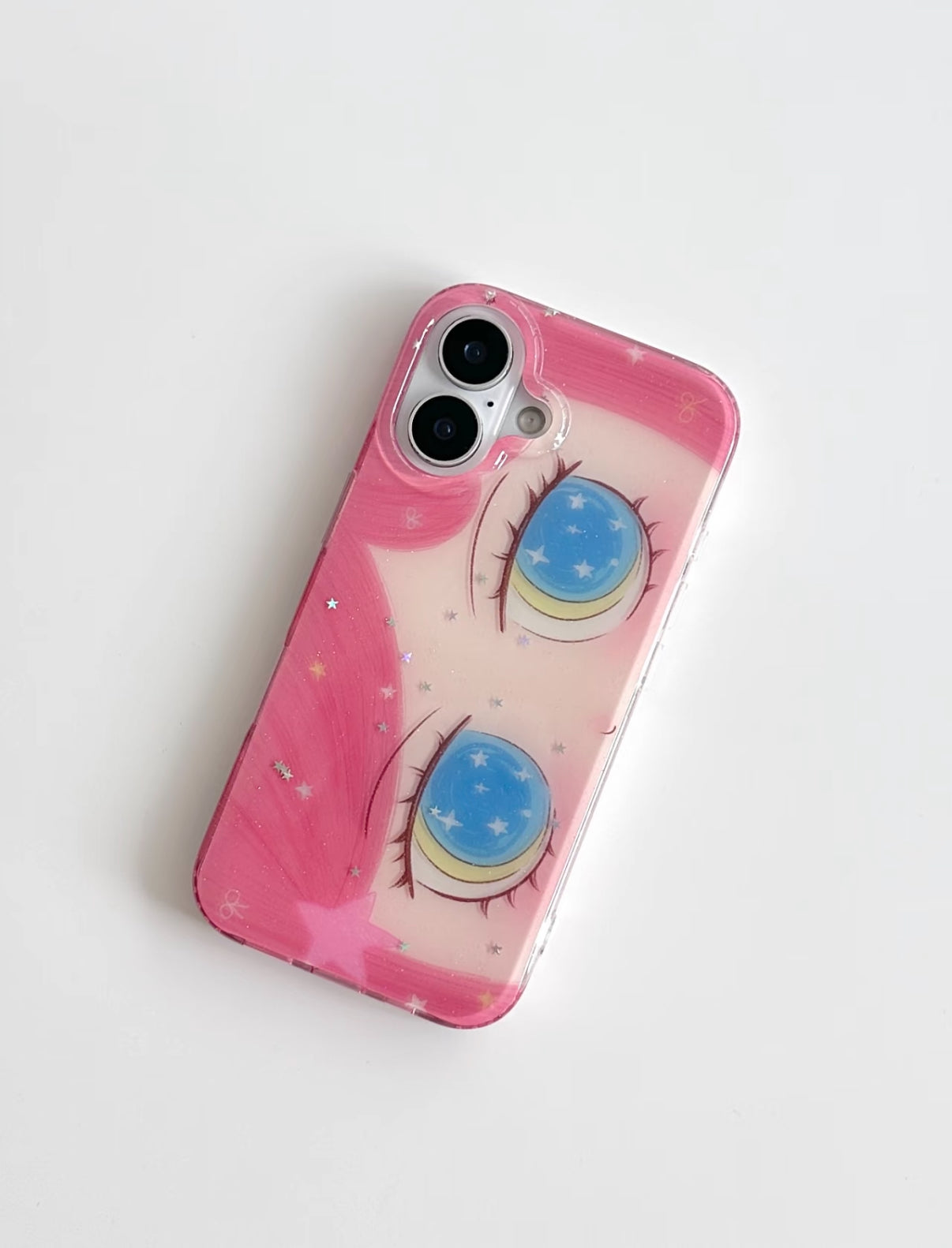 glittery eye phone case