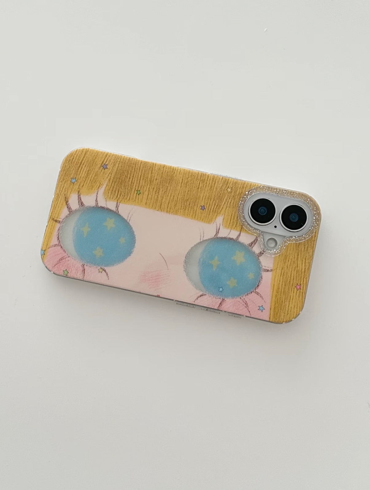 glittery eye phone case