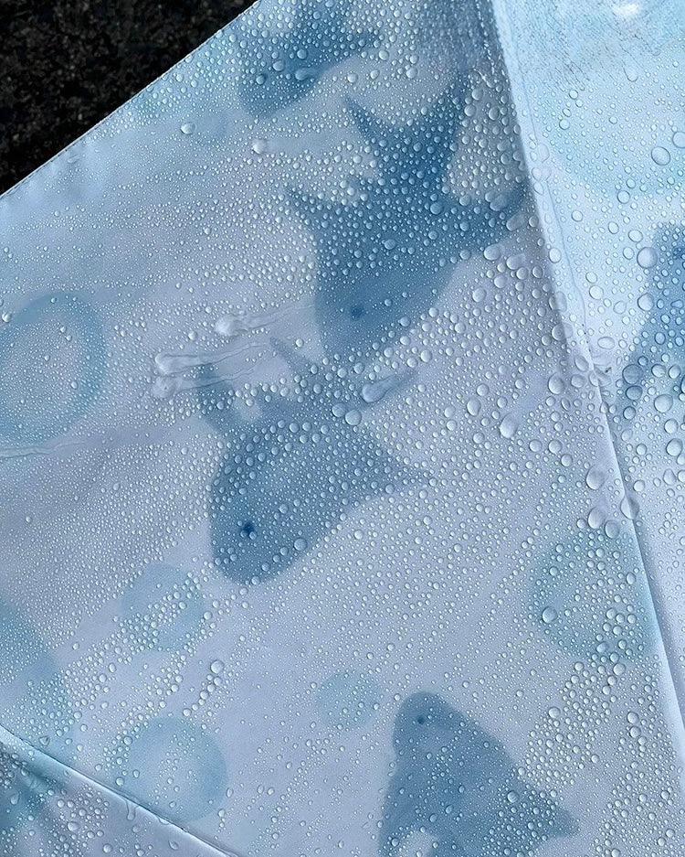 blue aquarium umbrella