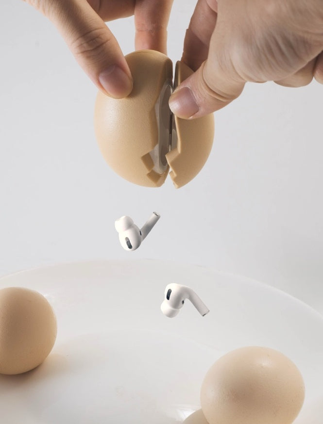 cracked egg airpod case