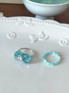 jelly blue sea rings