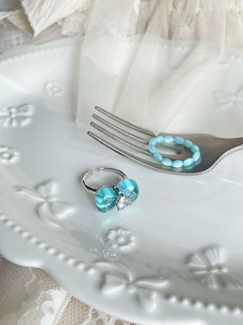 jelly blue sea rings