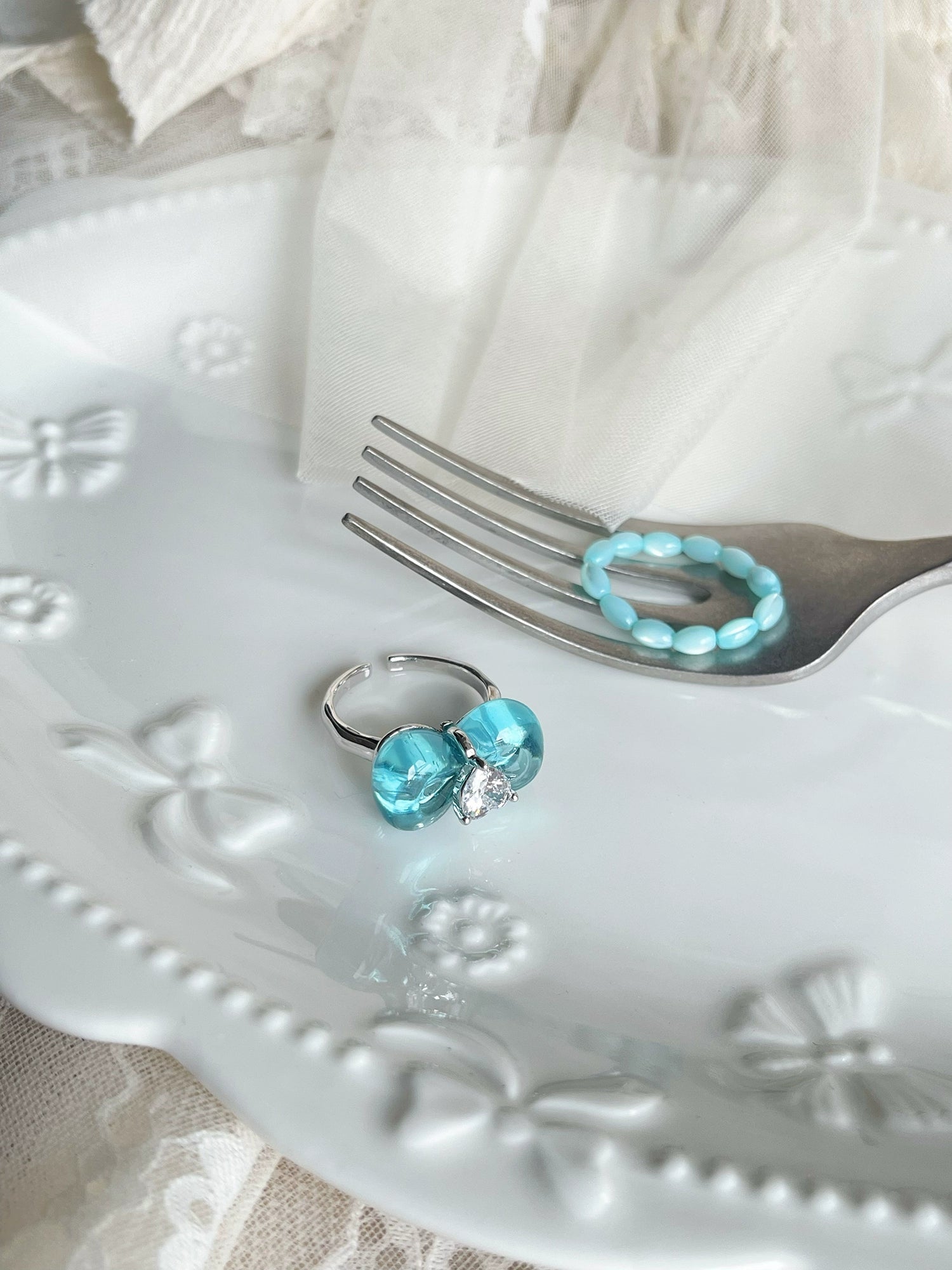 jelly blue sea rings