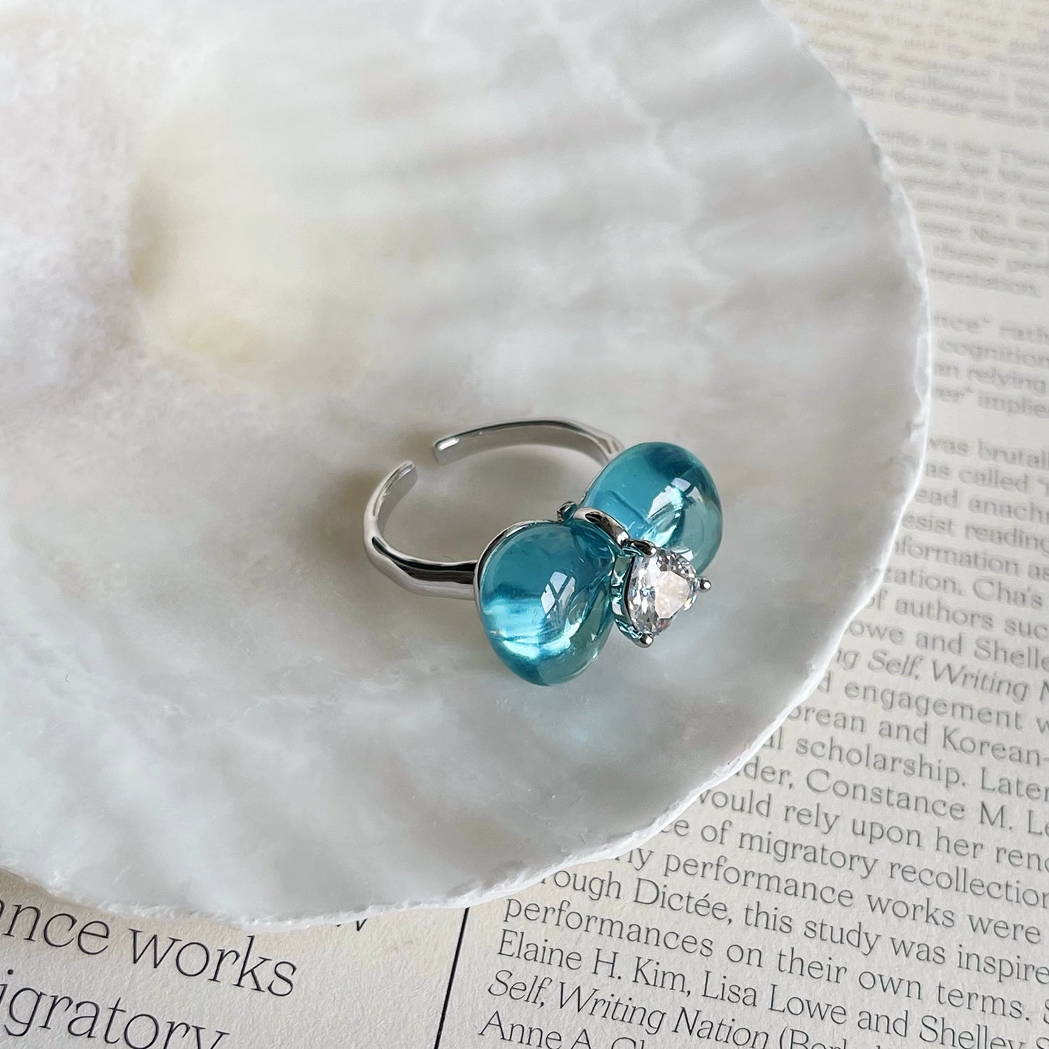 jelly blue sea rings
