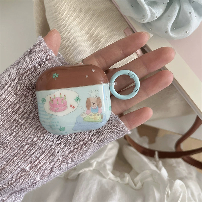 puppy birthday cake airpod case