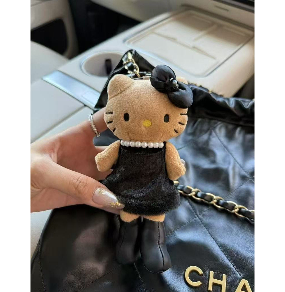 kitty in dress keychain