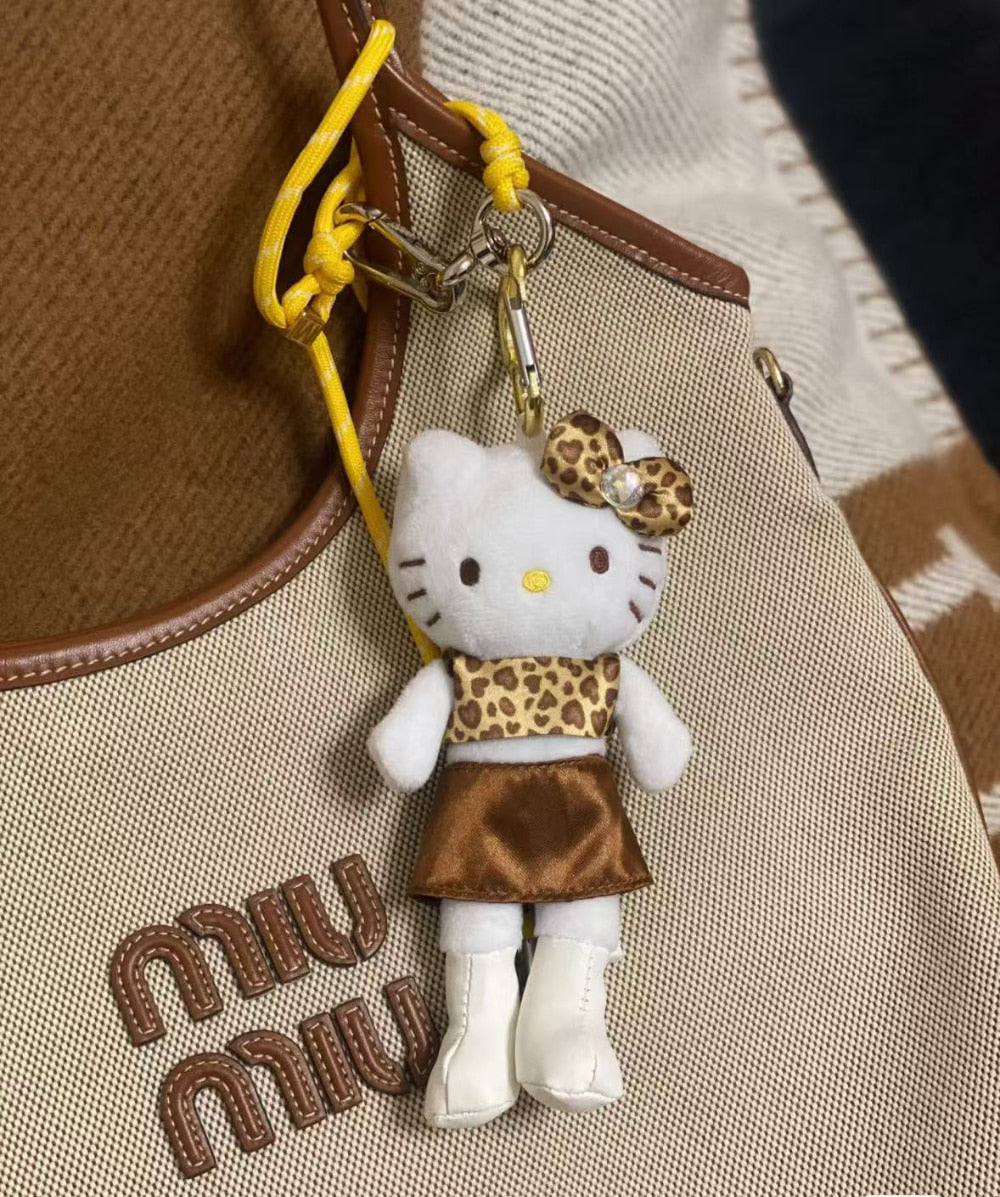 kitty in dress keychain