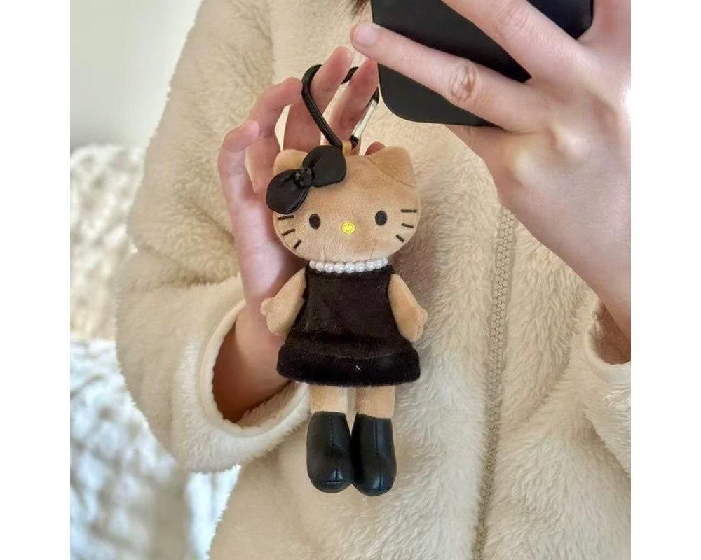 kitty in dress keychain