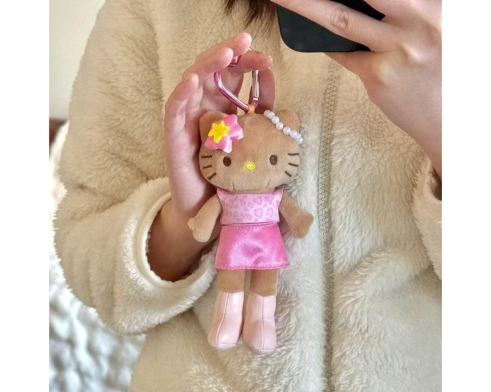 kitty in dress keychain
