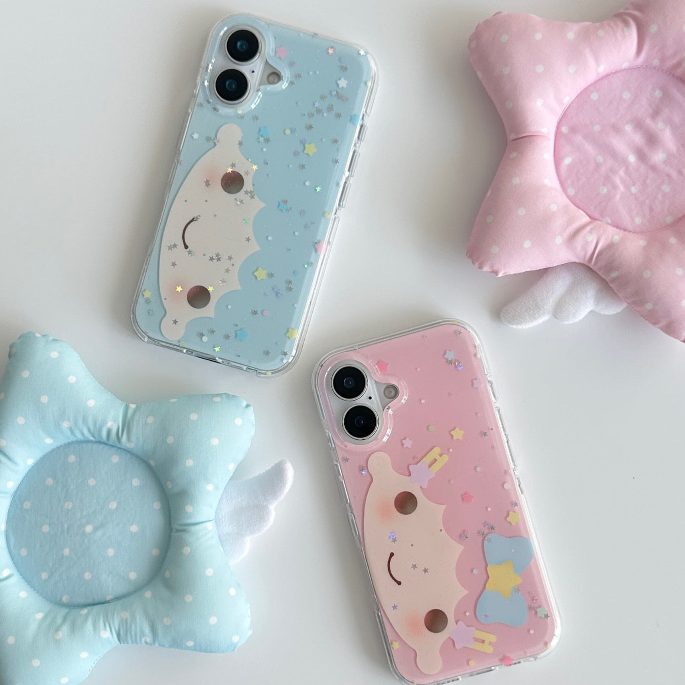 glitter hair phone case