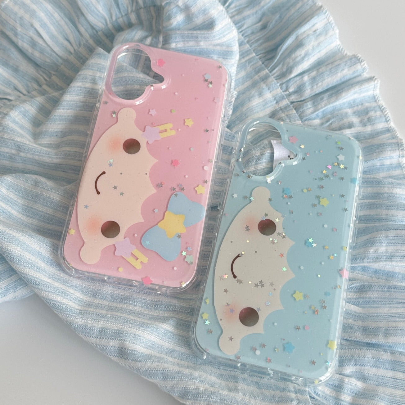 glitter hair phone case