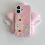 glitter hair phone case