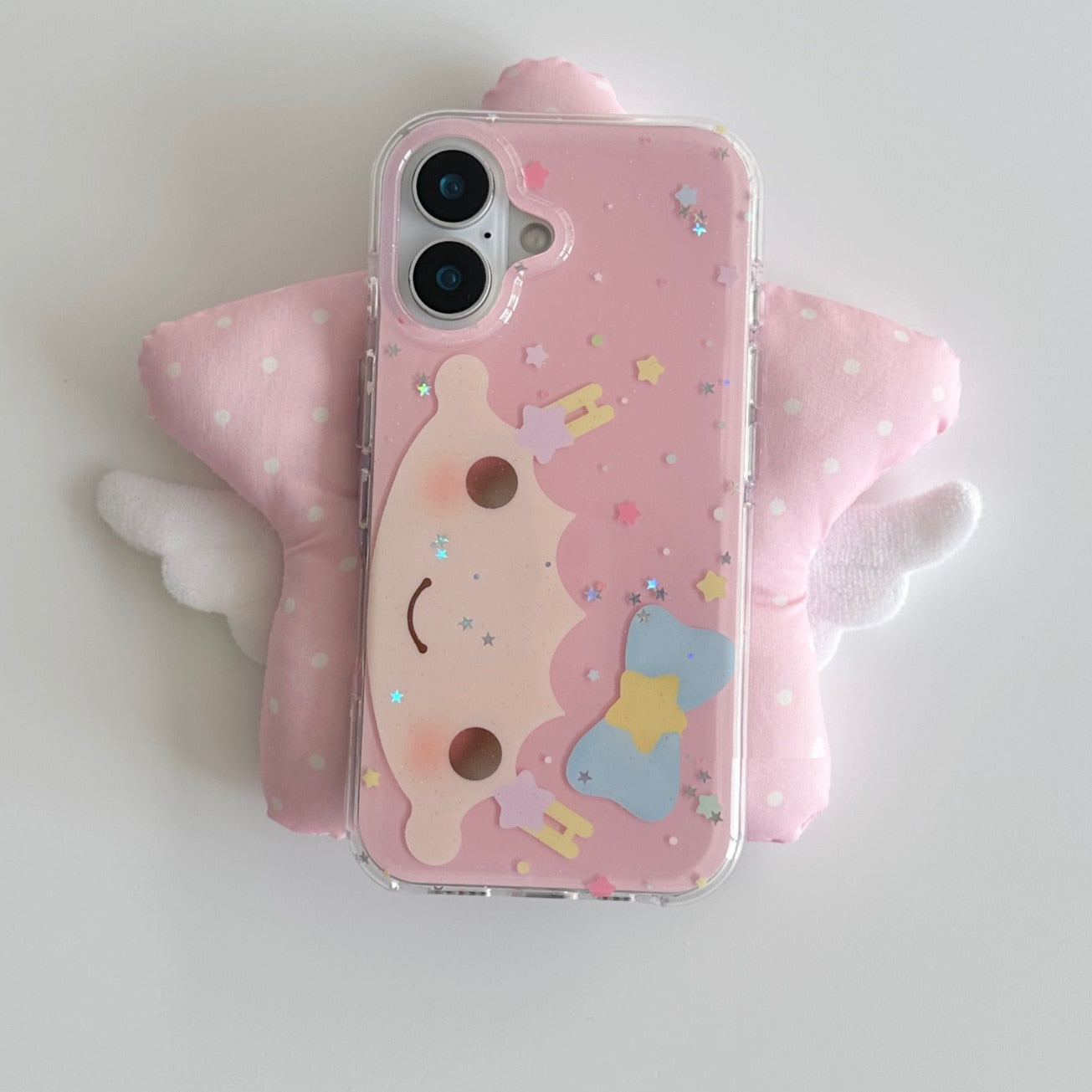 glitter hair phone case