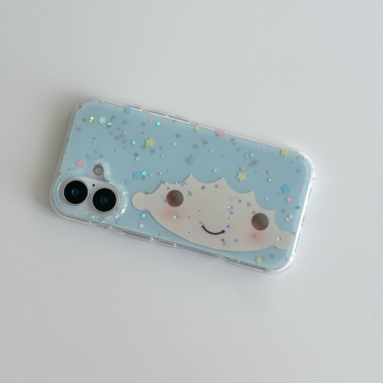 glitter hair phone case
