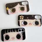 glittery eye phone case